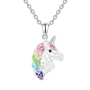 NIB Crystal Unicorn Pendant Necklace